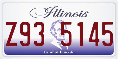 IL license plate Z935145