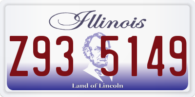 IL license plate Z935149