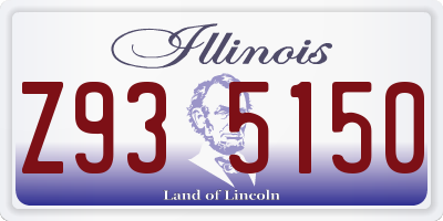 IL license plate Z935150