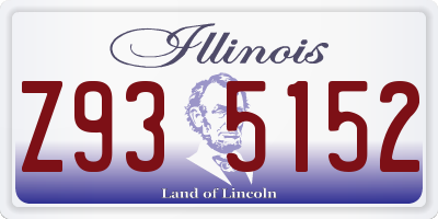 IL license plate Z935152