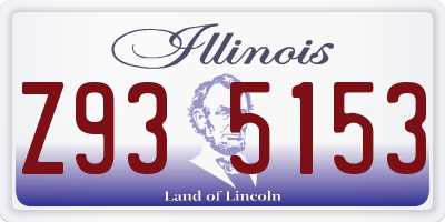 IL license plate Z935153