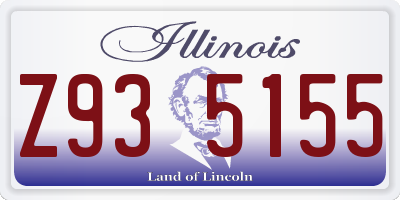 IL license plate Z935155