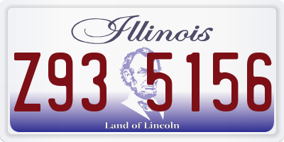 IL license plate Z935156