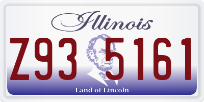 IL license plate Z935161