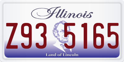 IL license plate Z935165