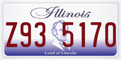 IL license plate Z935170