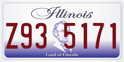 IL license plate Z935171