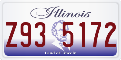 IL license plate Z935172