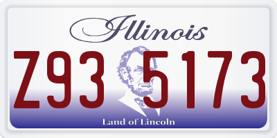 IL license plate Z935173