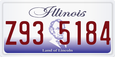 IL license plate Z935184