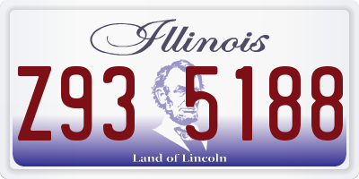 IL license plate Z935188