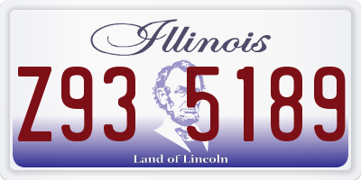 IL license plate Z935189