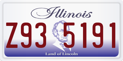 IL license plate Z935191