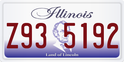 IL license plate Z935192