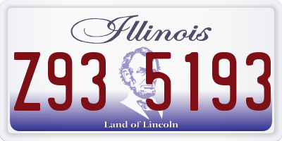 IL license plate Z935193