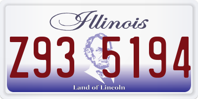 IL license plate Z935194