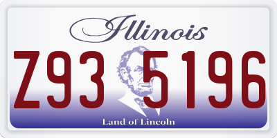 IL license plate Z935196