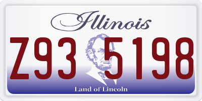 IL license plate Z935198