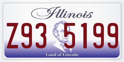 IL license plate Z935199