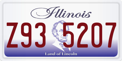 IL license plate Z935207