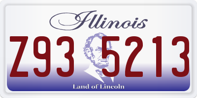 IL license plate Z935213