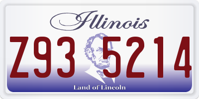 IL license plate Z935214