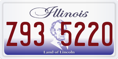 IL license plate Z935220