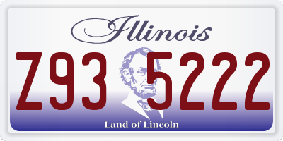 IL license plate Z935222