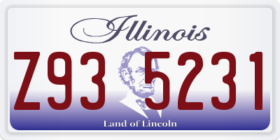 IL license plate Z935231