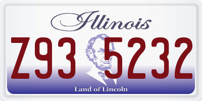 IL license plate Z935232