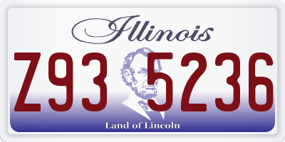 IL license plate Z935236