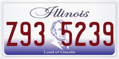 IL license plate Z935239