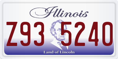 IL license plate Z935240