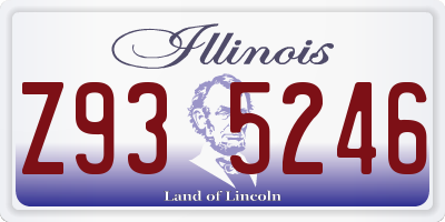 IL license plate Z935246