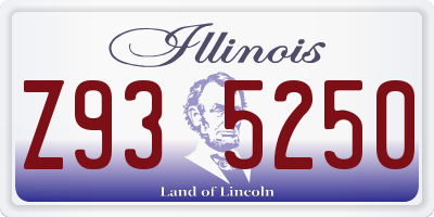 IL license plate Z935250