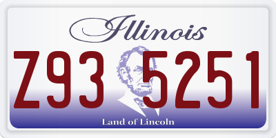 IL license plate Z935251