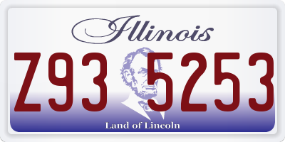 IL license plate Z935253