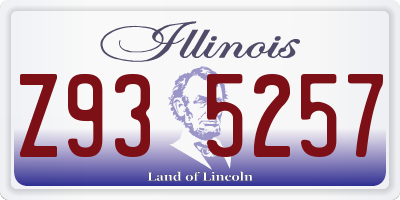 IL license plate Z935257