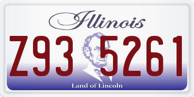 IL license plate Z935261