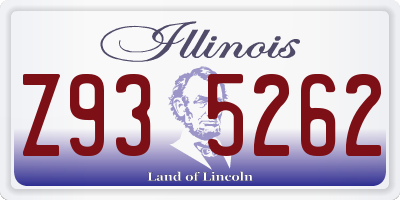 IL license plate Z935262