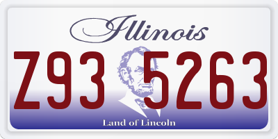 IL license plate Z935263