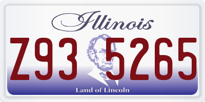 IL license plate Z935265