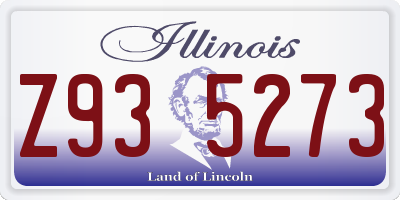 IL license plate Z935273