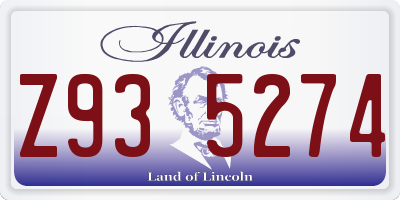 IL license plate Z935274