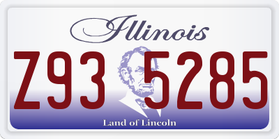 IL license plate Z935285