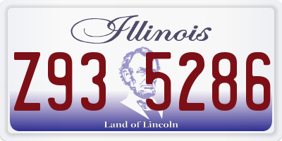 IL license plate Z935286