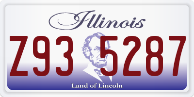IL license plate Z935287