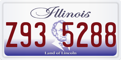 IL license plate Z935288