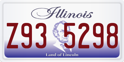 IL license plate Z935298