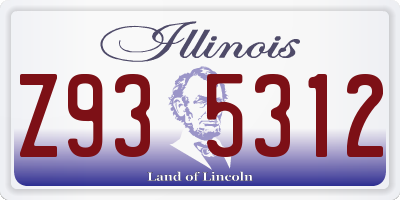 IL license plate Z935312